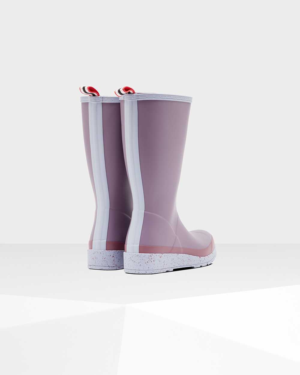 Hunter Original Play Tall Speckle Mid-Calf Women's Rain Boots NZ-39607N Purple